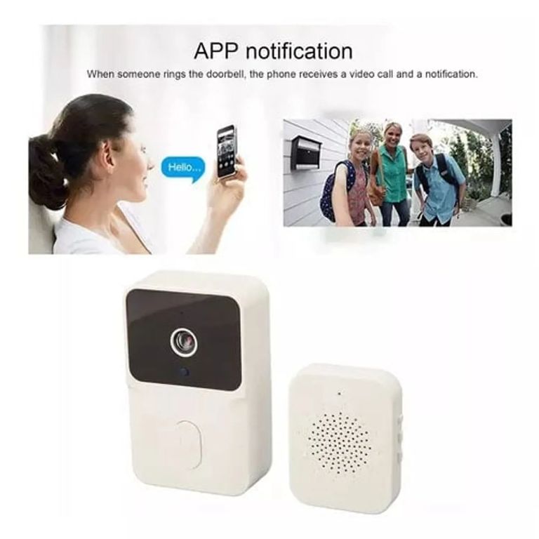 GENERICO Timbre con Cámara Wifi Inalámbrico