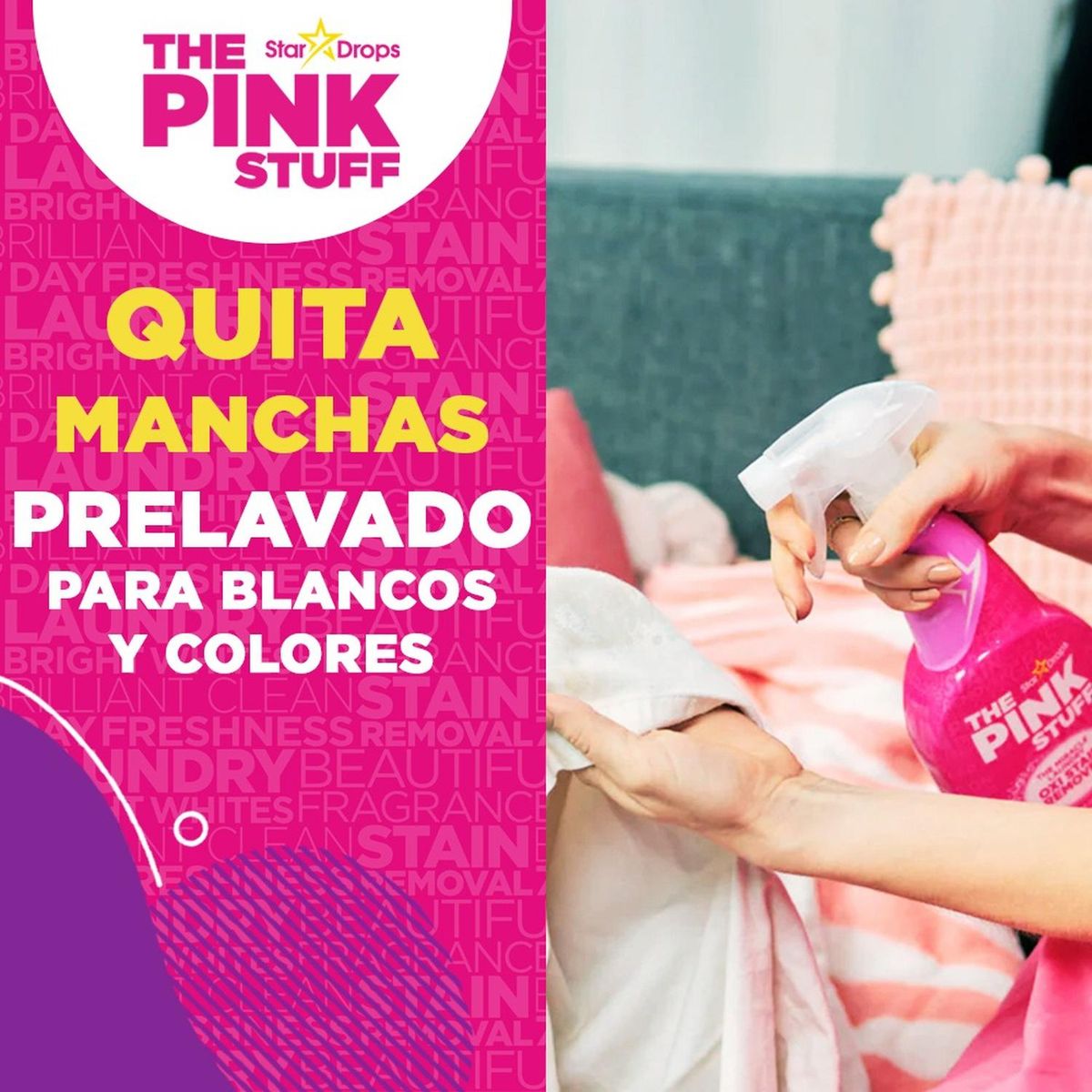 THE PINK STUFF - Quitamanchas Oxi Prelavado The Pink Stuff 500ml