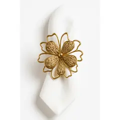 GENERICO - Servilletero Aro Flor Porta Servilleta Decoracion 6x6cm