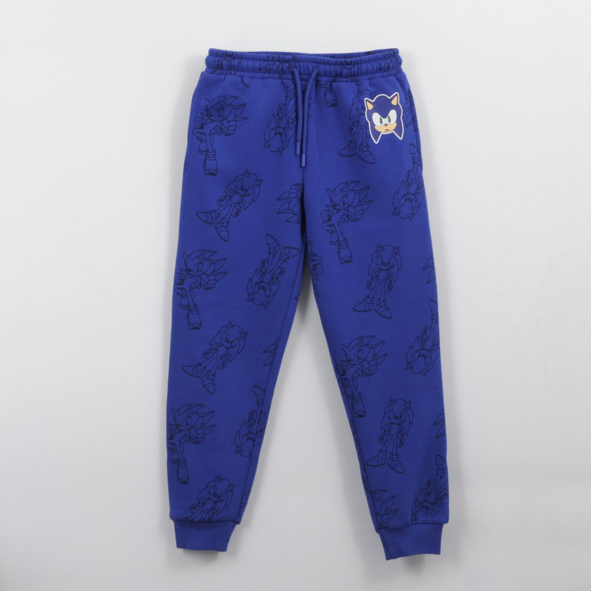 SONIC - Pantalón de Buzo Niño Full Print Azul Shadow & Sonic