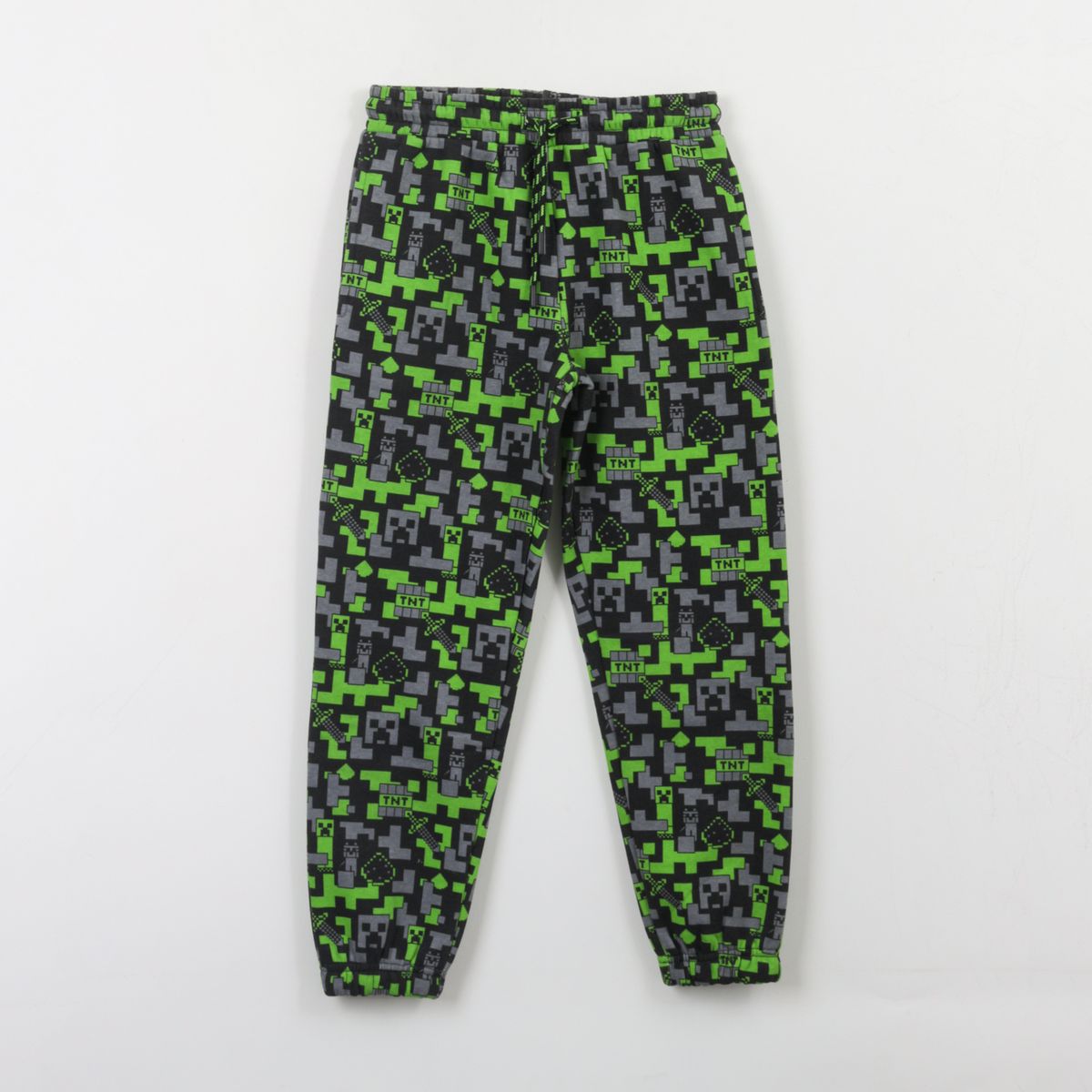 MINECRAFT - Pantalón de Buzo Niño Full Print Negro Minecraft