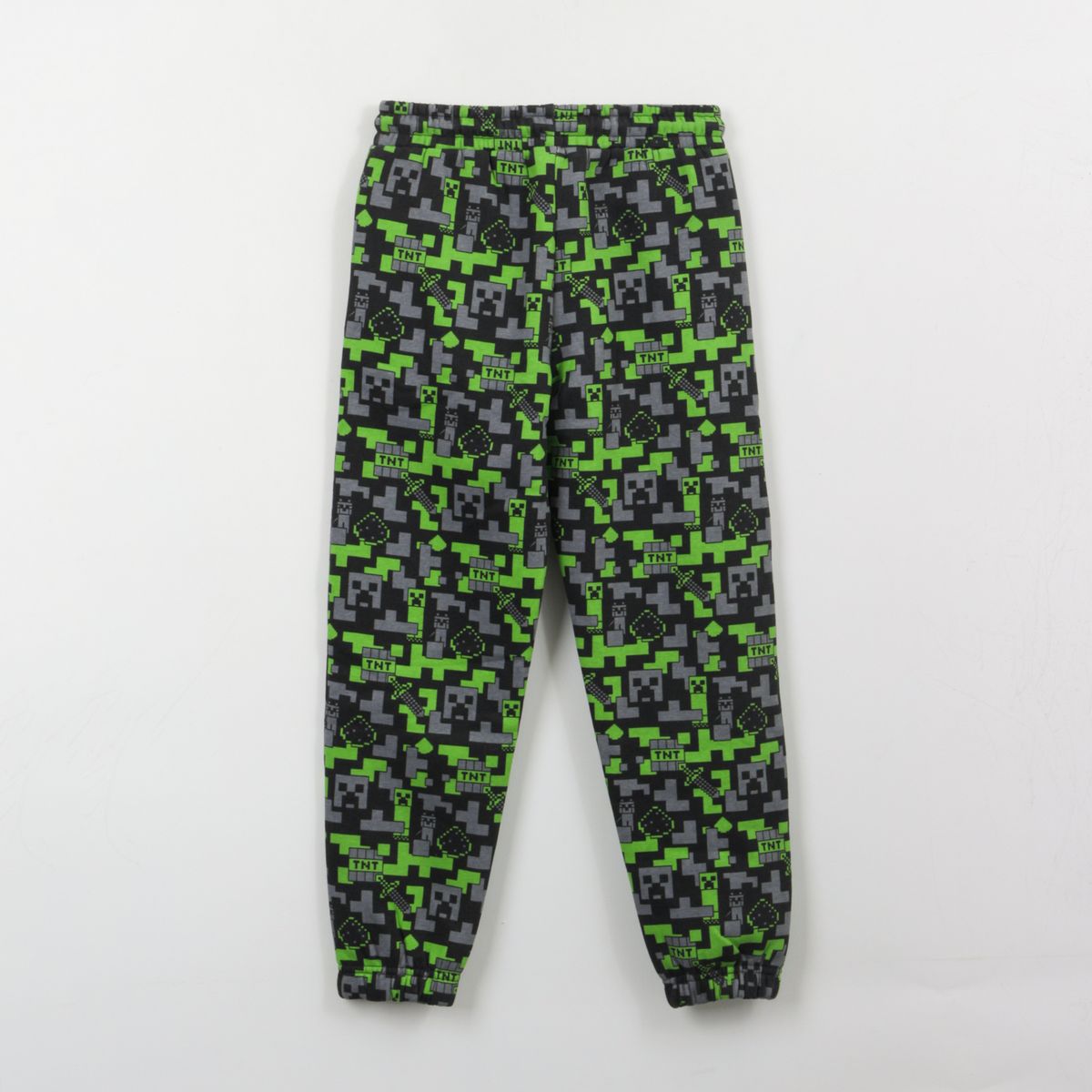 MINECRAFT - Pantalón de Buzo Niño Full Print Negro Minecraft