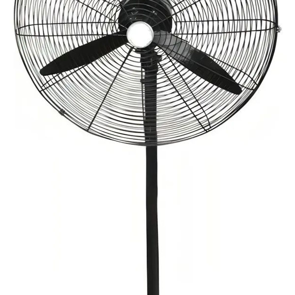 GENERICO - Ventilador Industrial Tipo Turbina De Alta Potencia Negro Acero 3