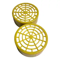 GENERICO - Pack 2 Filtro Para Mascarilla Repuesto Gas Amarillo