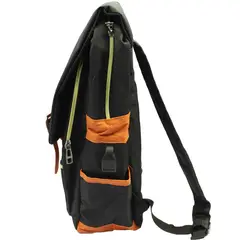 GENERICO - Mochila Negra Cruzada Viaje Outdoor Práctica Unisex - SC