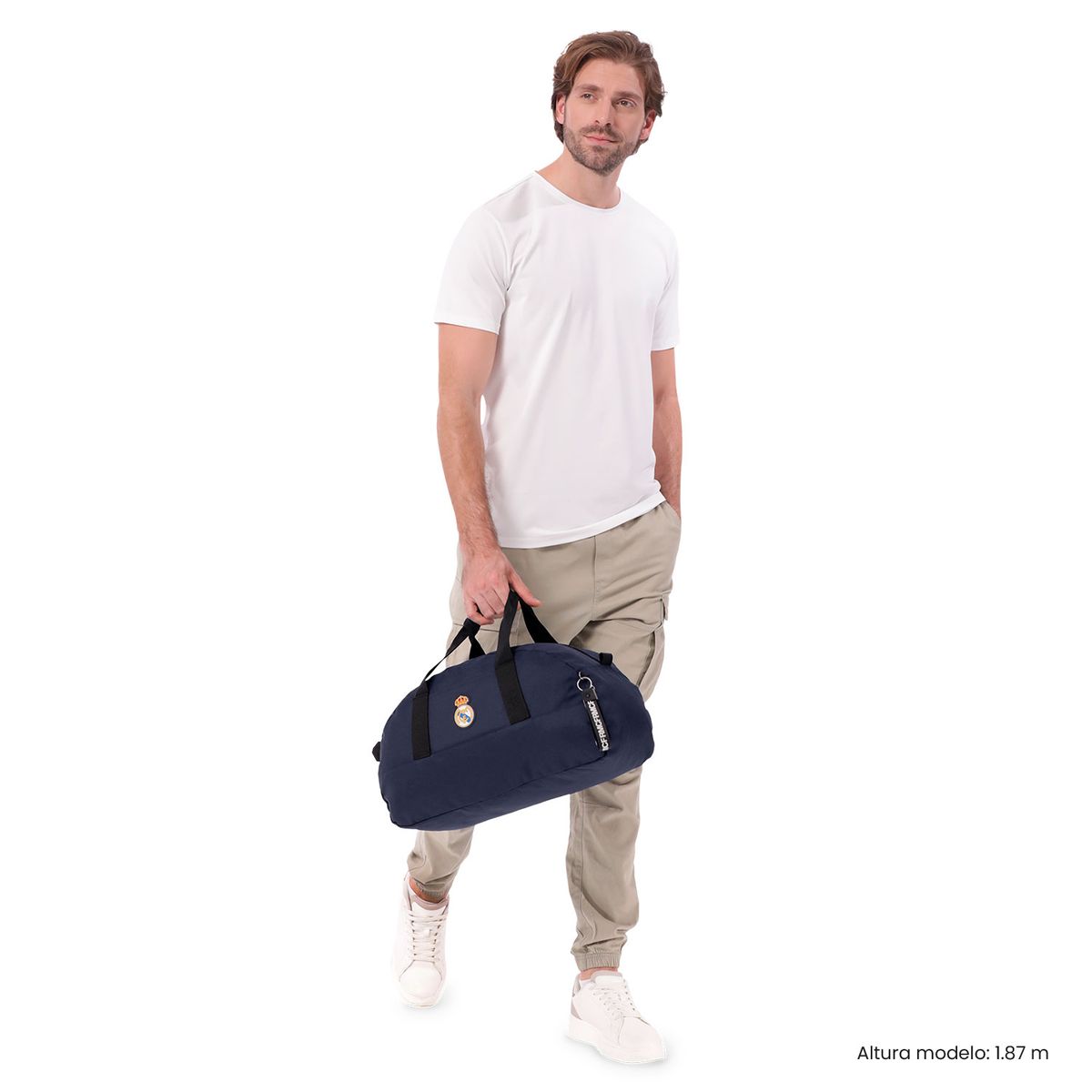 TOTTO - Bolso deportivo de viaje Real Madrid Pequeña Azul