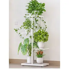 GENERICO - Soporte de maceteros 4 niveles de fierro