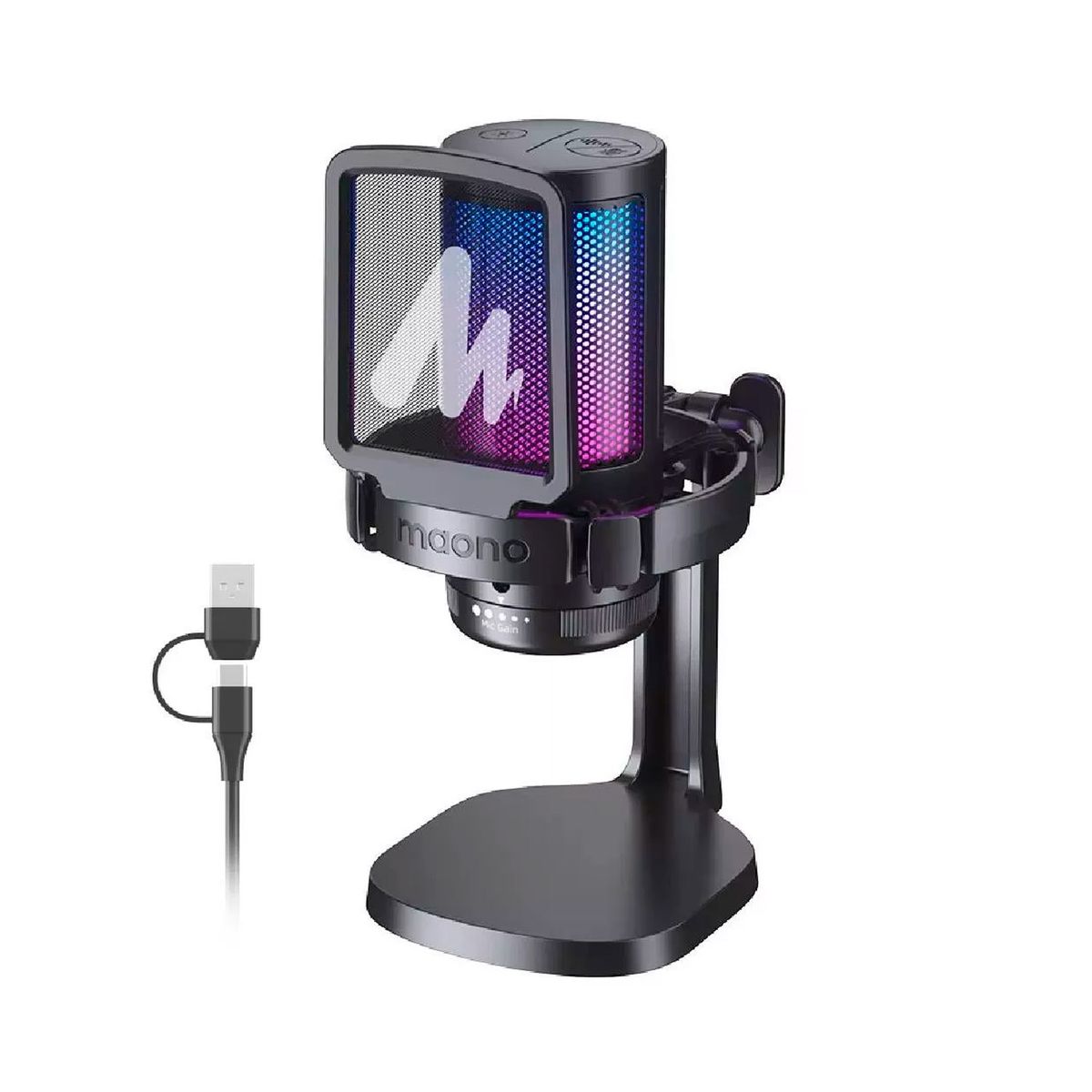 MAONO - Microfono Maono DGM20 RGB USB-C