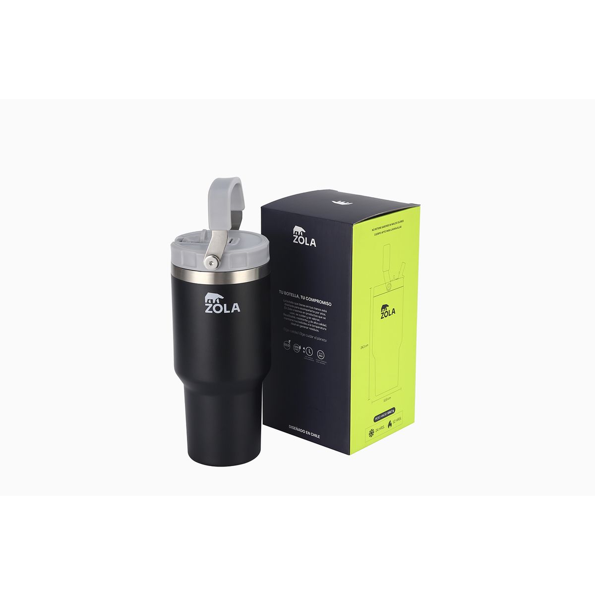 ZOLA OUTDOORS - Termo Botella Termica Mango Resistente Frio Calor 900ml Zola