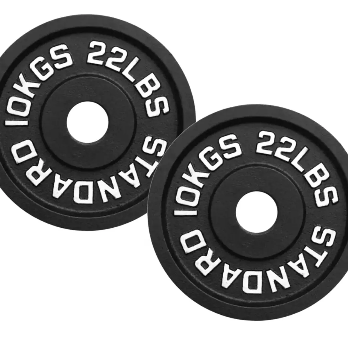 SCORE FIT - Par Discos IRON BLACK 10 Kg / 22 Lbs