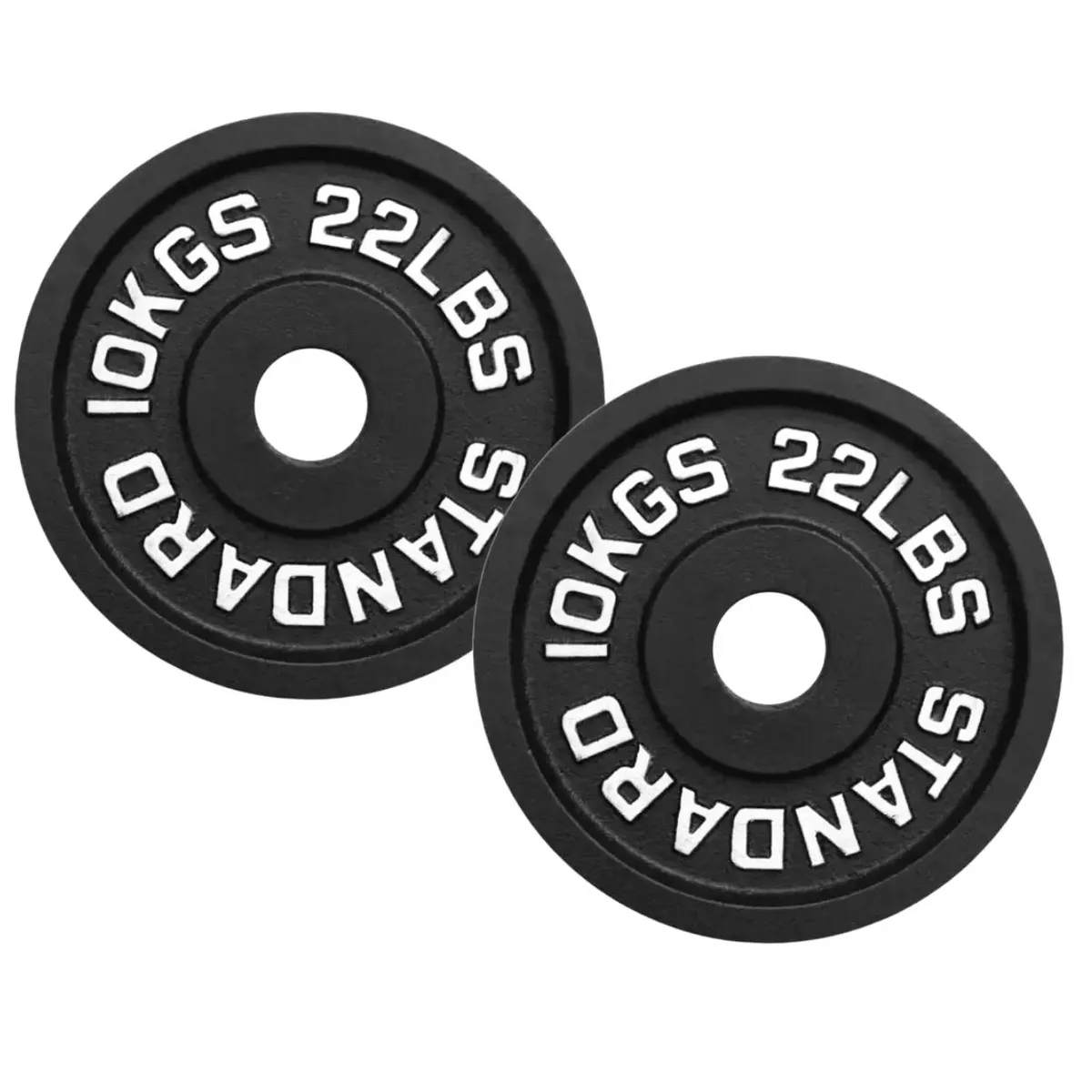 SCORE FIT - Par Discos IRON BLACK 10 Kg / 22 Lbs
