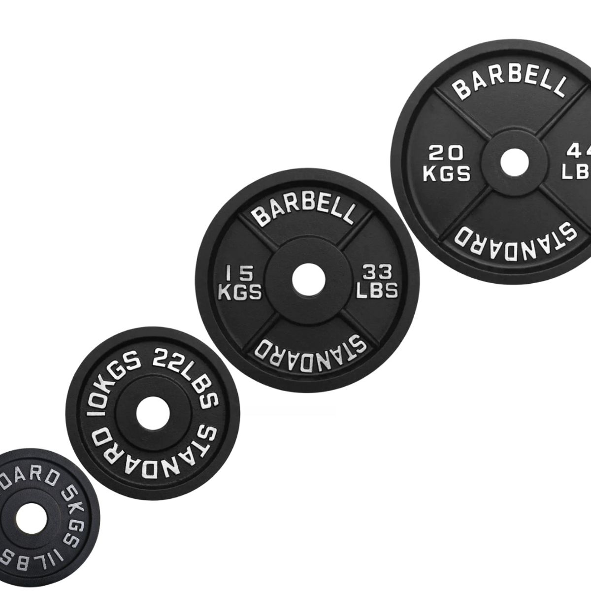 SCORE FIT - Par Discos IRON BLACK 10 Kg / 22 Lbs