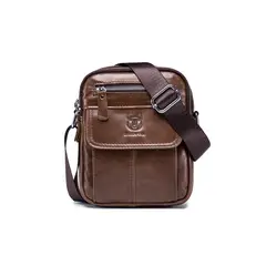 GENERICO - Bolso De Cuero Morral Hombro Banano Bag Bullcaptain DJB016