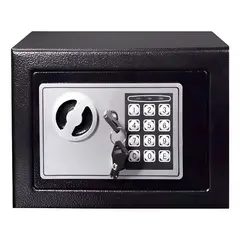 GENERICO - Caja Seguridad Fuerte Digital Safewell X2 Llaves + Teclado Color Negro