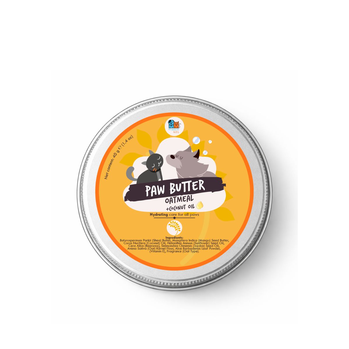 GENERICO - Mantequilla De Avena Hidratante Para Cuidado De Patas Perros
