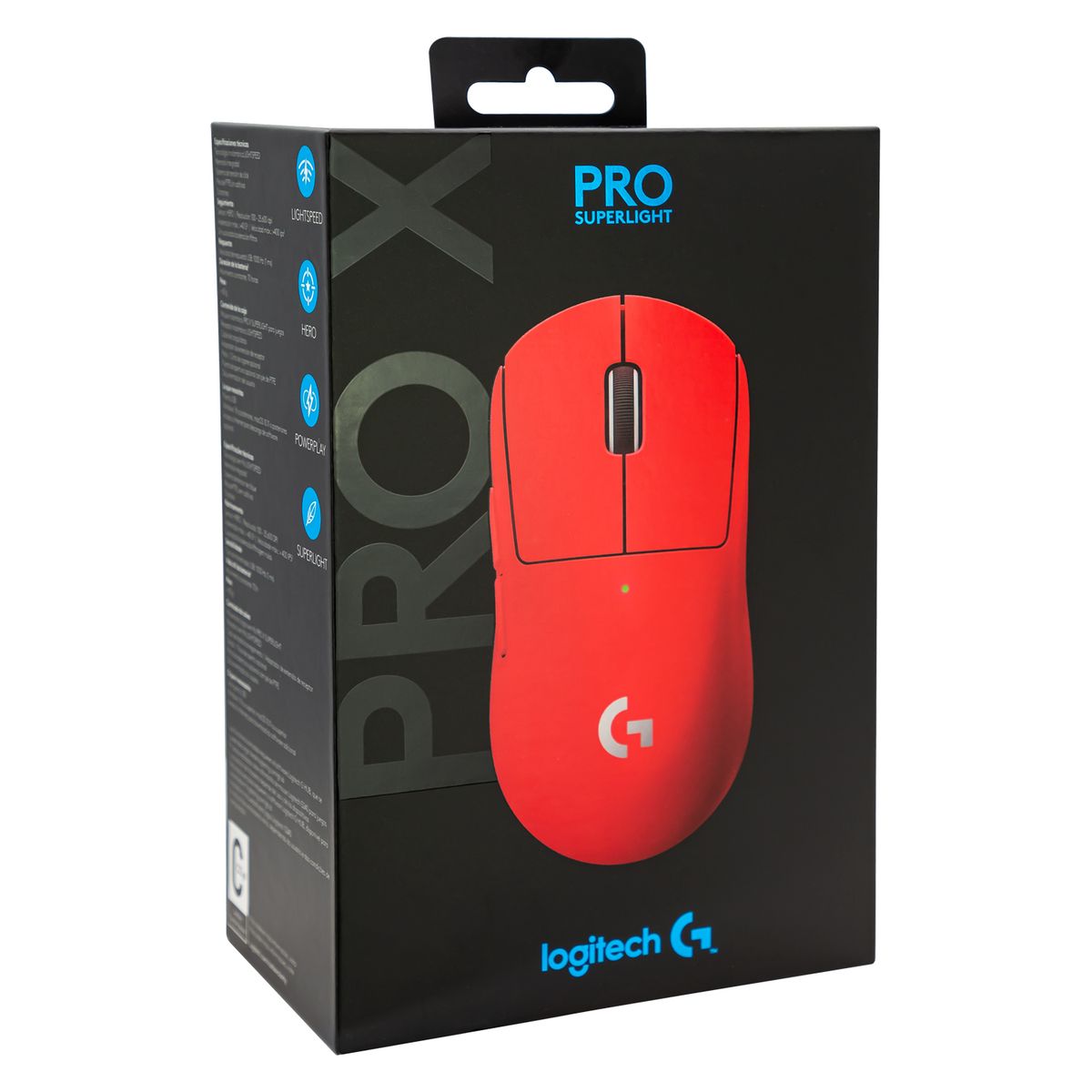 LOGITECH - MOUSE PRO X SUPERLIGHT WIRELESS ROJO