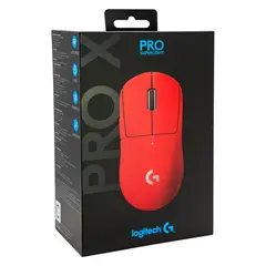 LOGITECH - MOUSE PRO X SUPERLIGHT WIRELESS ROJO