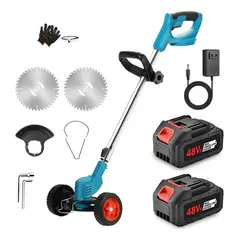 GENERICO - Podadora Eléctrica Cortadora Césped Inalámbrica + Accesorios