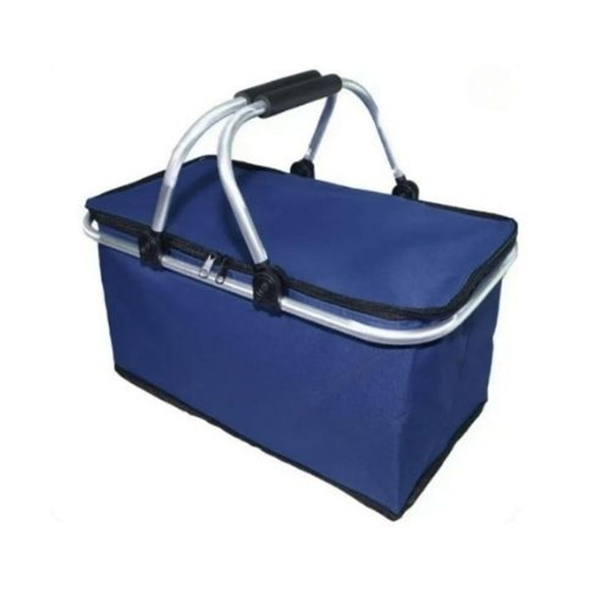 GENERICO - Bolso Termico Plegable Azul Marino Cooler Canasta Picnic