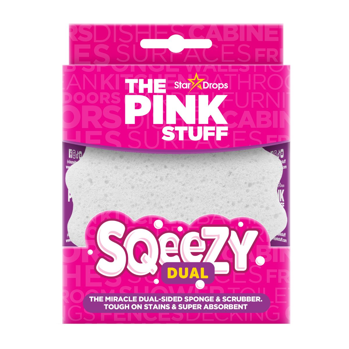 THE PINK STUFF - Esponja Squeezy Dual The Pink Stuff