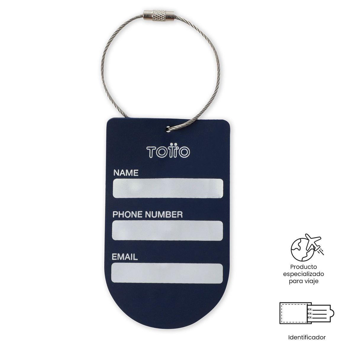 TOTTO - Identificador para Maleta de Viaje Real Madrid Azul