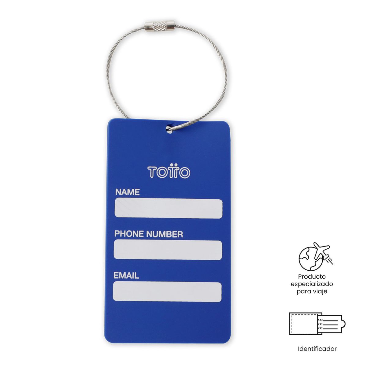 TOTTO - Identificador para Maleta de Viaje Real Madrid Azul