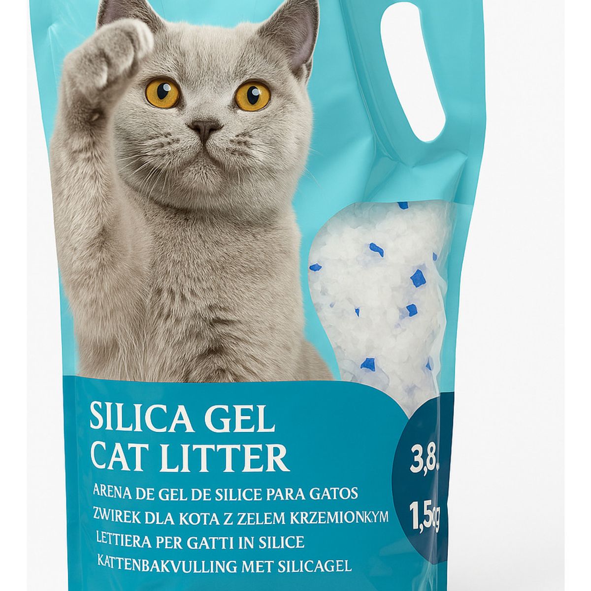 GENERICO - Arena Gato Silice Cristales Gel Inodora Maxima Frescura Efec