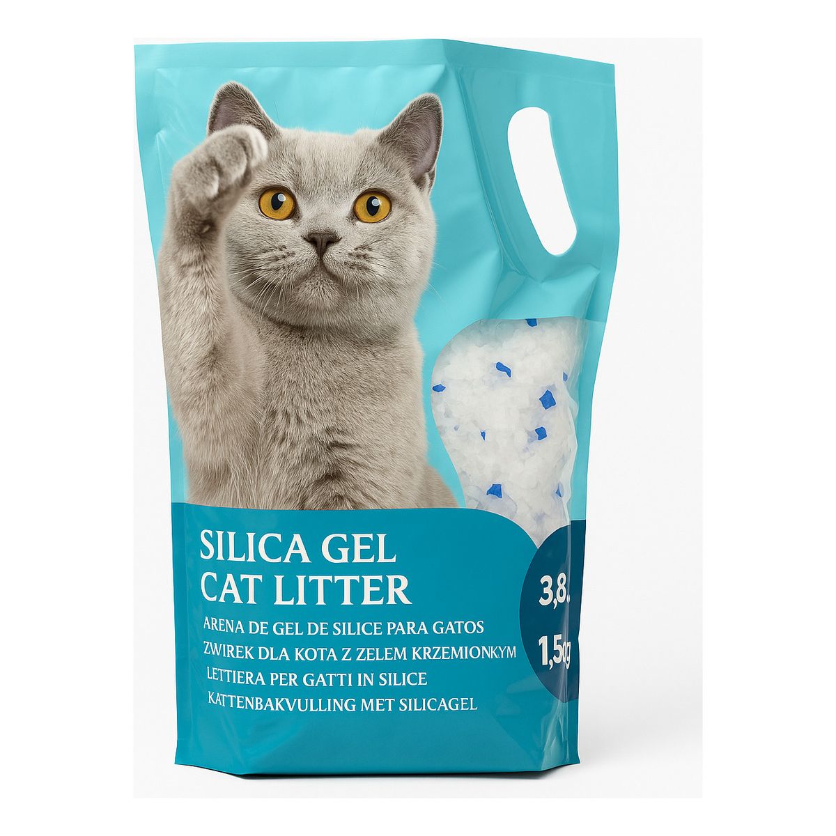 GENERICO - Arena Gato Silice Cristales Gel Inodora Maxima Frescura Efec