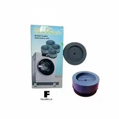 GENERICO - Pack 4 Piezas Soporte Altura Lavadora 6cm Gris