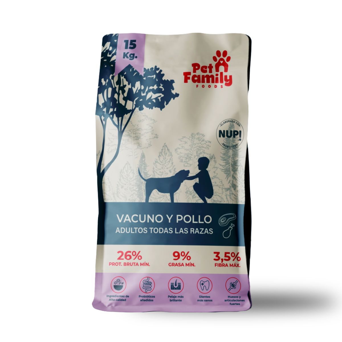 PET FAMILY - Pet Family Foods Alimento Para Perro Adulto 15 kg