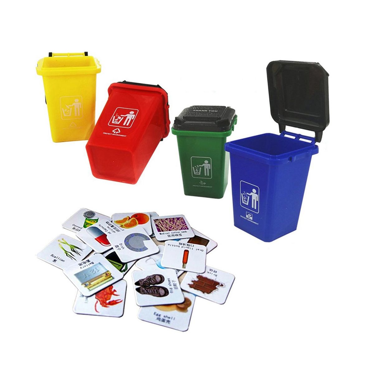 GENERICO - Juego de Reciclaje y Clasificación en Ingles