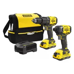 STANLEY - Combo Sbdi461d2s Atornillador + Taladro Percutor + 2