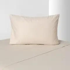 ROYAL SUPREME - Juego de Sábanas 500 Hilos Beige 1.5 Plazas