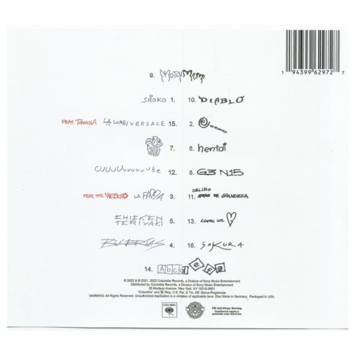 GENERICO - ROSALIA - MOTOMAMI / CD