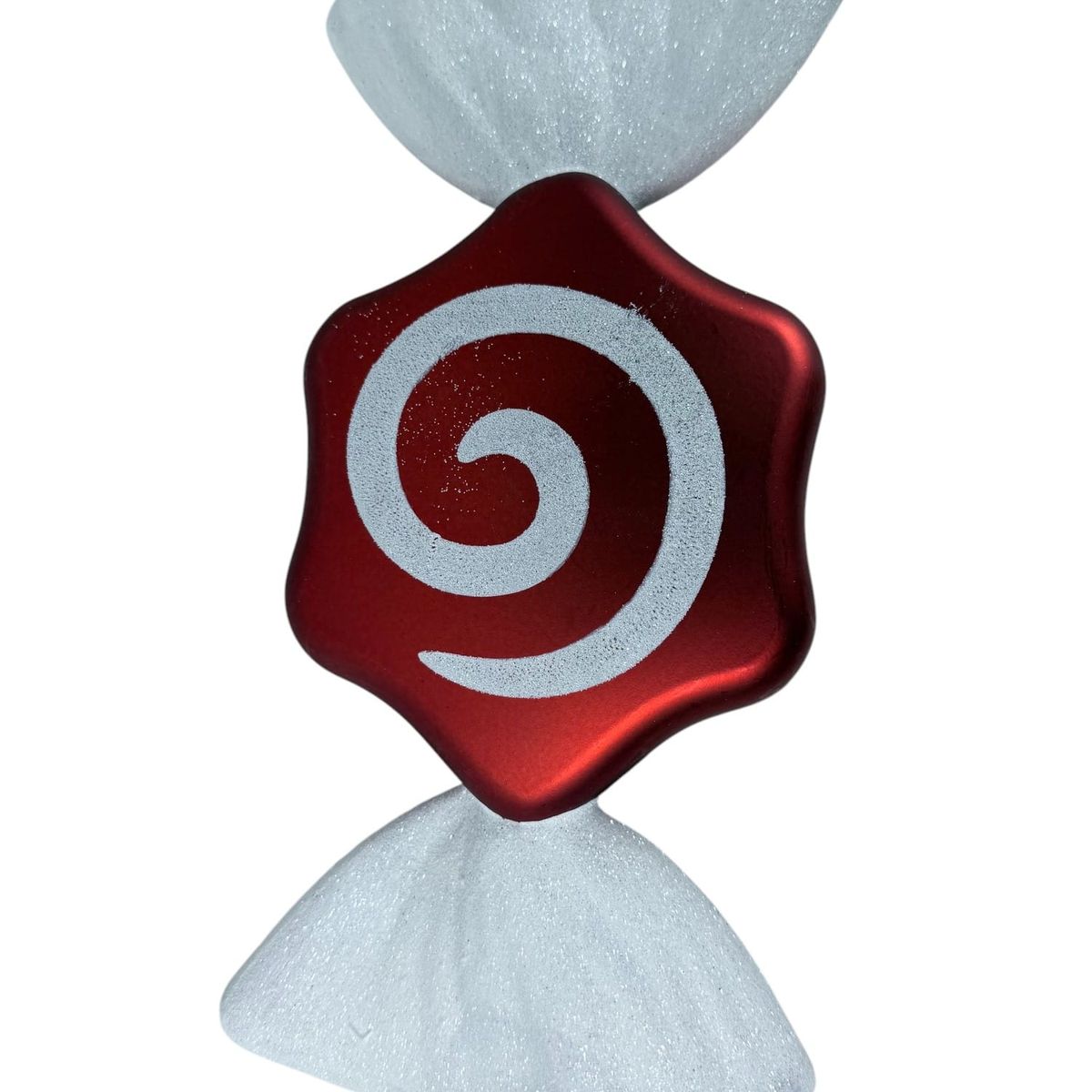 COREL - Candy Decorativo Rojo Blanco 35cm Diseño Premium Navidad
