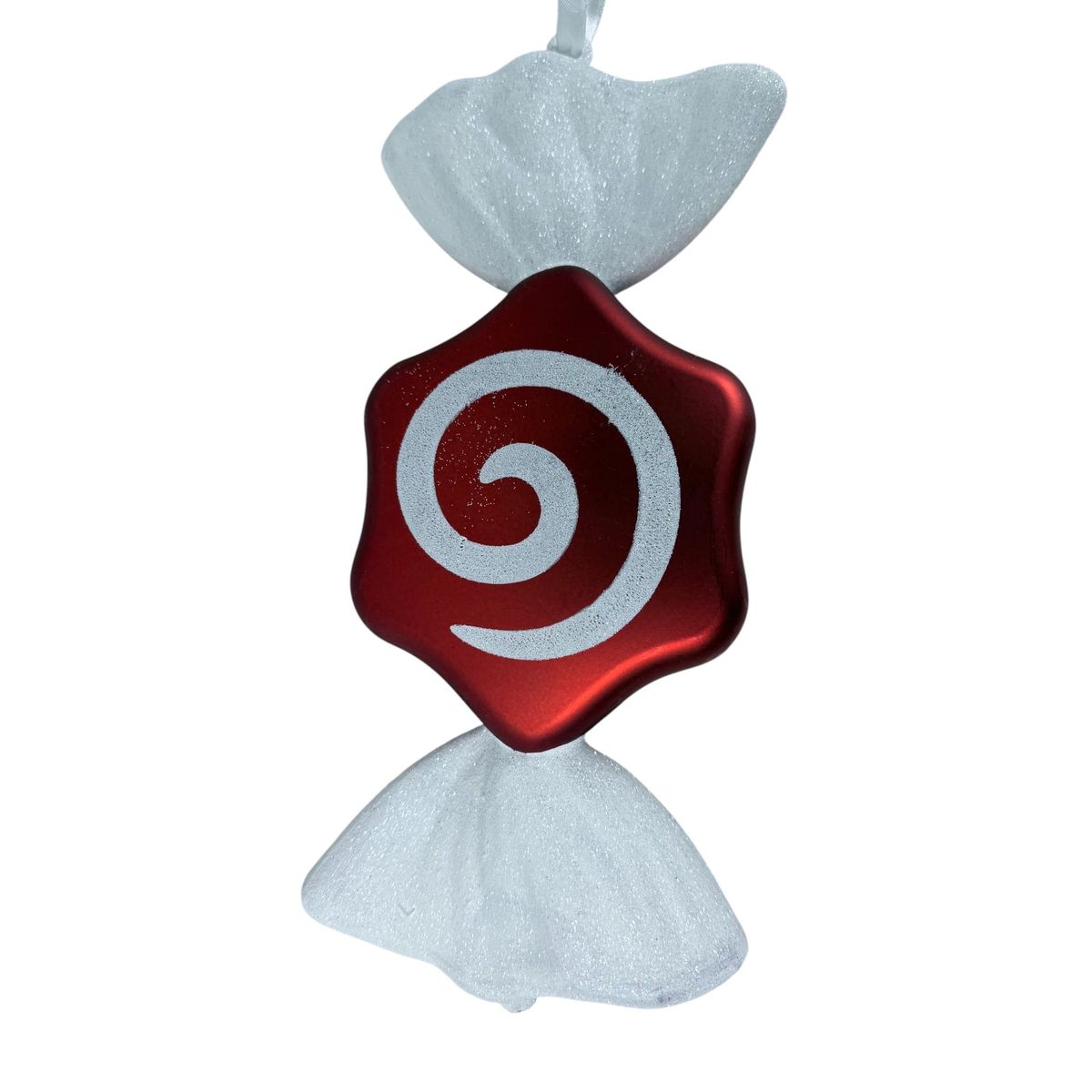 COREL - Candy Decorativo Rojo Blanco 35cm Diseño Premium Navidad