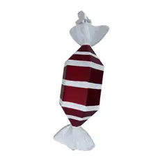 COREL - Candy Rectangular Rojo Blanco 35cm Estilo Premium Navidad Hogar