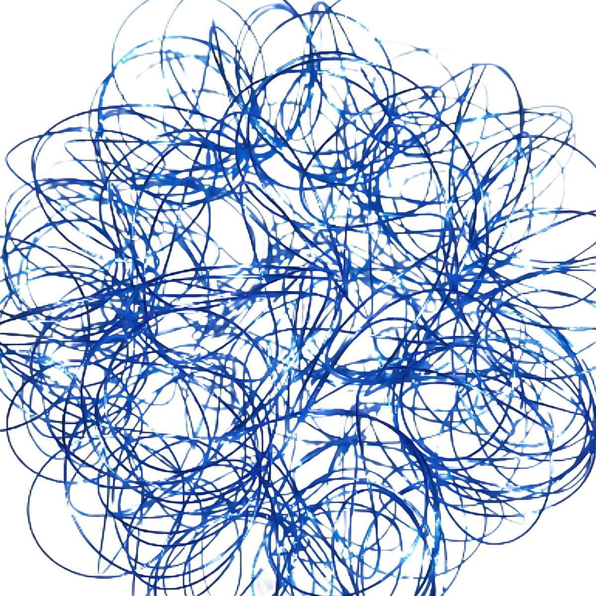 COREL - Esfera de Alambre Navideña Azul 25cm Diseño Geométrico Premium Hogar