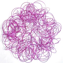 COREL - Esfera de Alambre Navideña Fucsia 20cm Diseño Geométrico Premium Hogar