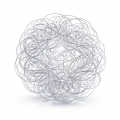 COREL - Esfera de Alambre Navideña Plateada 20cm Diseño Geométrico Premium Hogar