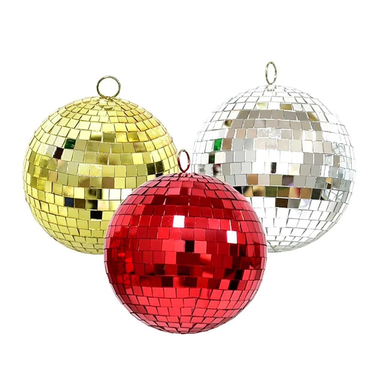 COREL - Esfera Decorativa Espejos Roja 10cm Diseño Mosaico Premium Hogar