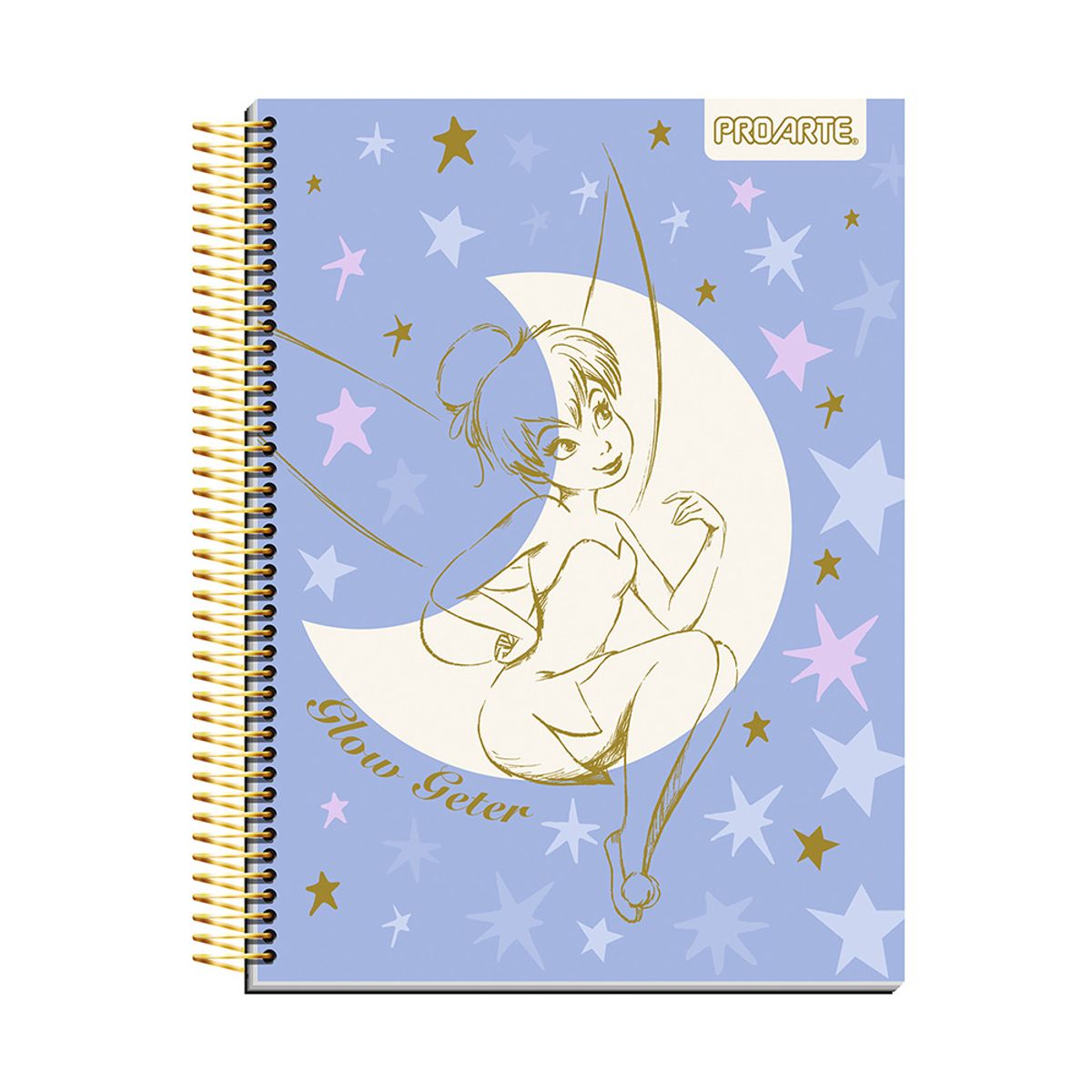PROARTE - Cuaderno Tinkerbell Tapa Dura Carta 150hj 7mm Proarte Surtido