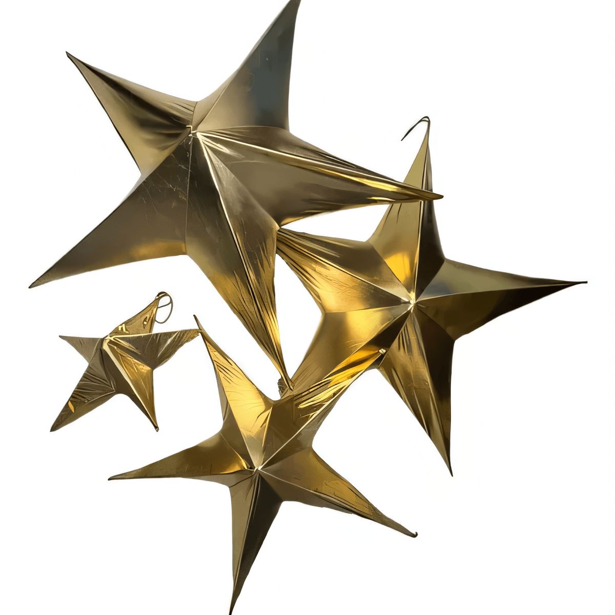 COREL - Estrella de Género Dorada Monumental 80cm Acabado Premium Decoración
