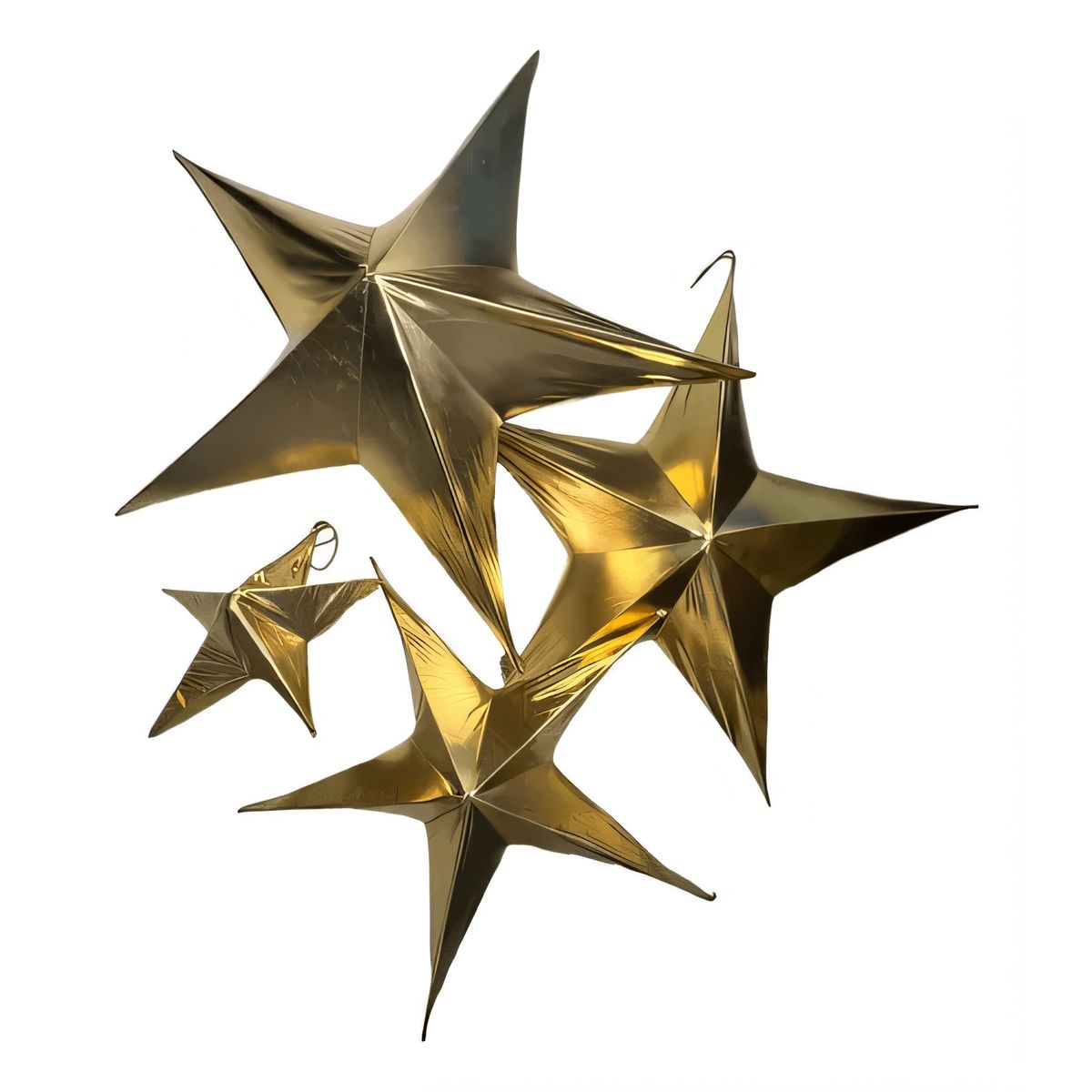 COREL - Estrella de Género Dorada Monumental 80cm Acabado Premium Decoración