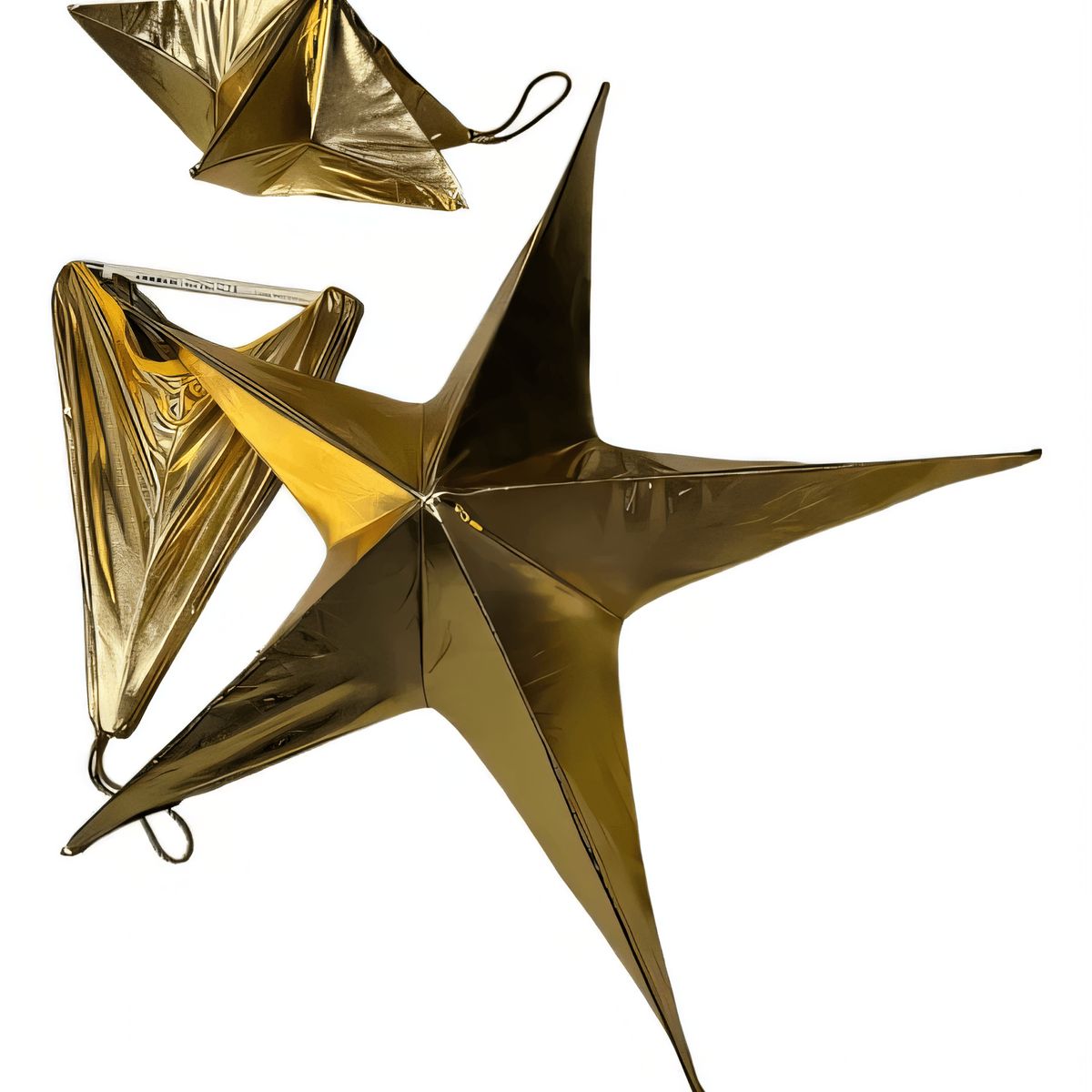 COREL - Estrella de Género Dorada Monumental 80cm Acabado Premium Decoración