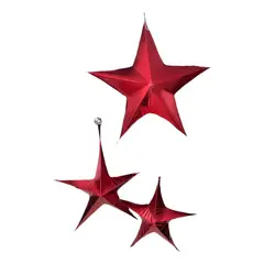 COREL - Estrella de Género Roja Monumental 80cm Acabado Premium Decoración