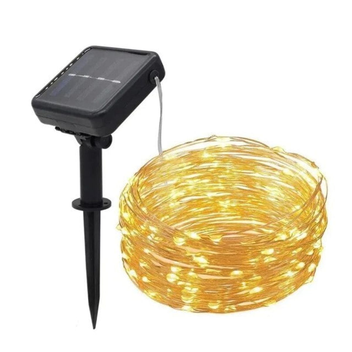 COREL - Guirnalda LED Cálida Solar 10 m  Iluminación Decorativa Premium
