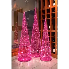 COREL - Pino LED Alambre Artístico Violeta 180cm Silueta Premium Interior