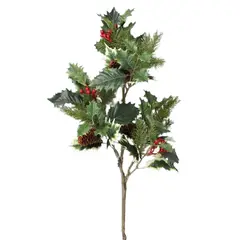 COREL - Rama Muérdago Con Frutos 76cm