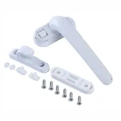 GENERICO - Seguro Cierre Manilla Trancacola de Parche Ventana Aluminio L 32 - 42